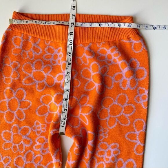 Lazy Oaf Happy fruit salad orange Knit Flares size 10 - Picture 5 of 10